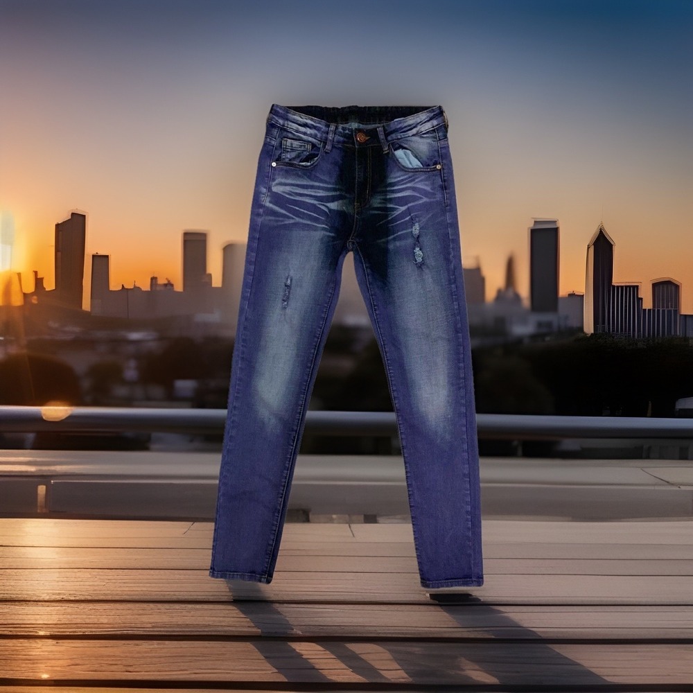 Junbaoss Jeans Women's Purple Slim Fit Distressed  Size 28